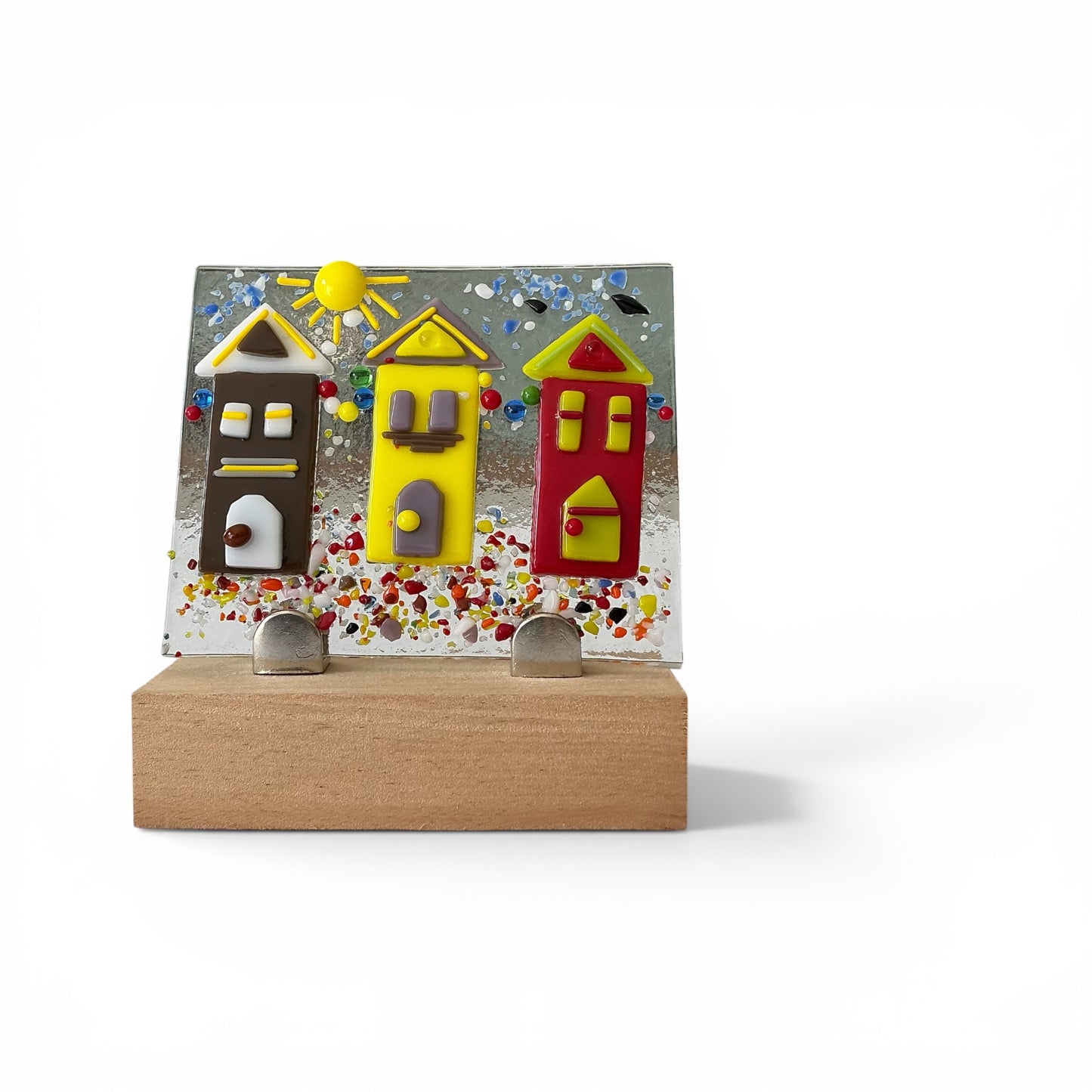 The Beach Huts - Fused Glass Postal Kit