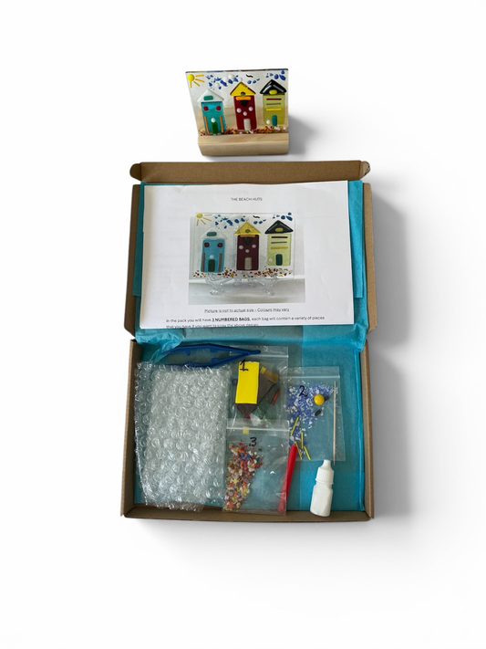 The Beach Huts — DIY Fused Glass Kit