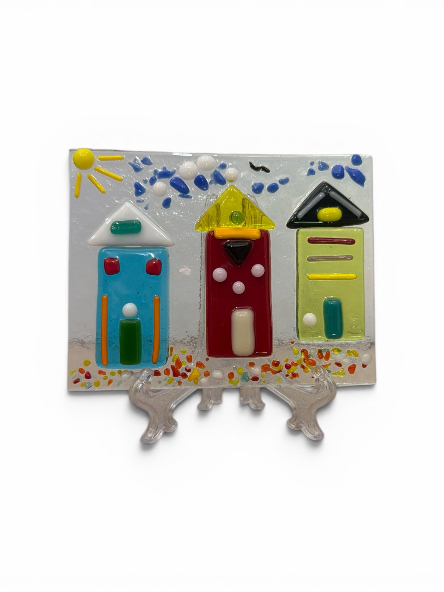 The Beach Huts — DIY Fused Glass Kit