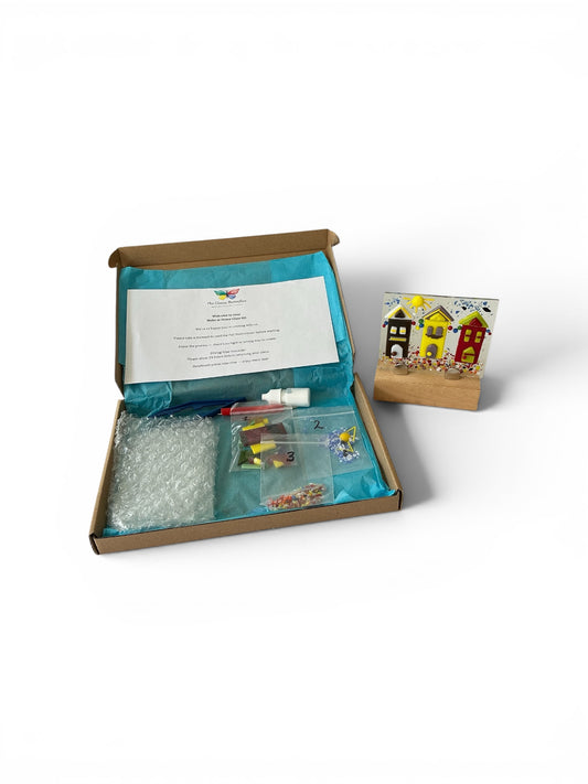 The Beach Huts - Fused Glass Postal Kit